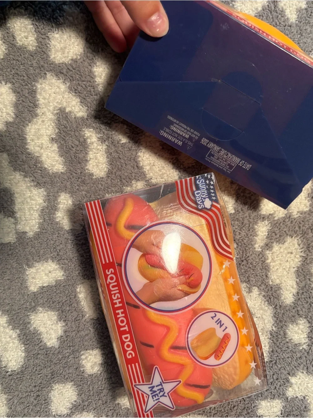 Squishy Hot Dog Stress Relief - Orange